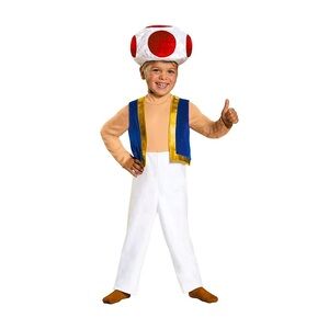 Brand New — Super Mario Toad Costume — Halloween 3T-4T